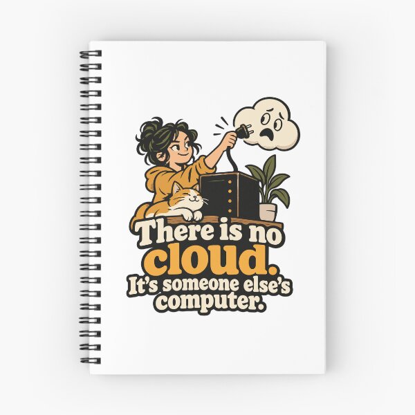Item preview, There Is No Cloud Home Server T-Shirt designed and sold by ThreadQuirk.