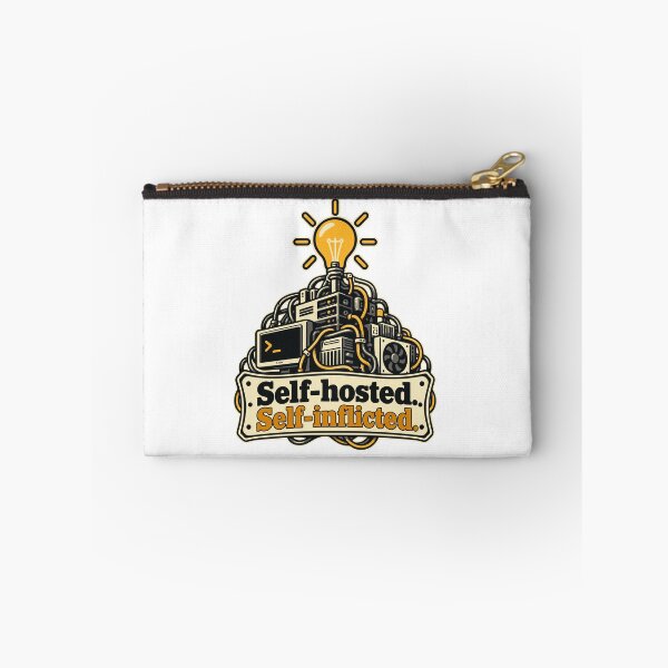Item preview, Self-Hosted Self-Inflicted Server Room T-Shirt designed and sold by ThreadQuirk.
