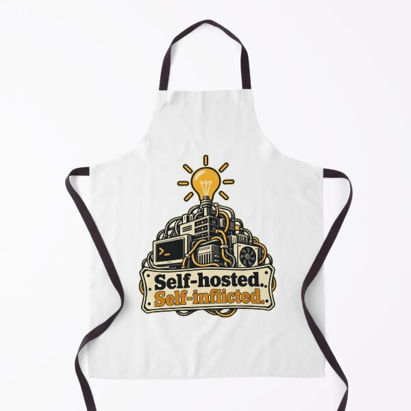 Item preview, Self-Hosted Self-Inflicted Server Room T-Shirt designed and sold by ThreadQuirk.