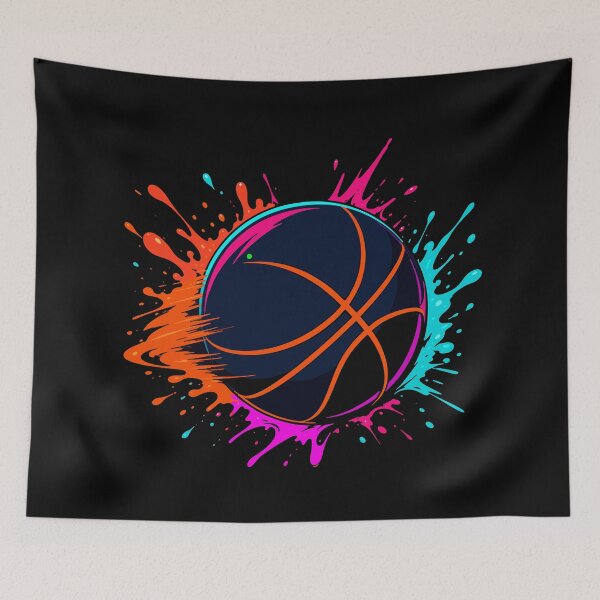 Item preview, Neon Basketball Splash Urban Sports Art designed and sold by fadilow.