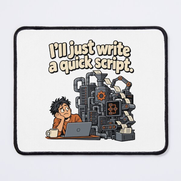 Item preview, I'll Just Write a Quick Script Comic designed and sold by ThreadQuirk.