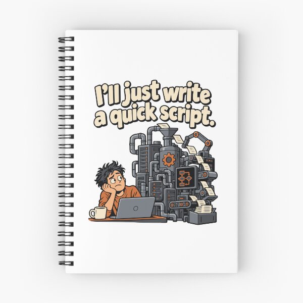 Item preview, I'll Just Write a Quick Script Comic designed and sold by ThreadQuirk.