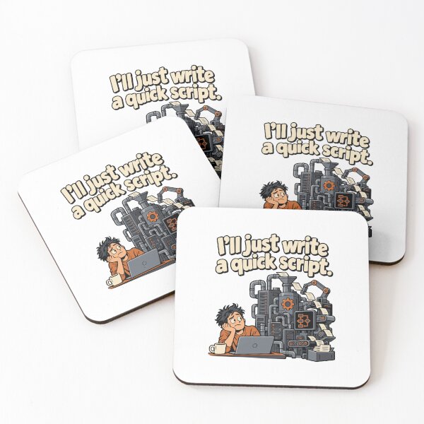 Item preview, I'll Just Write a Quick Script Comic designed and sold by ThreadQuirk.