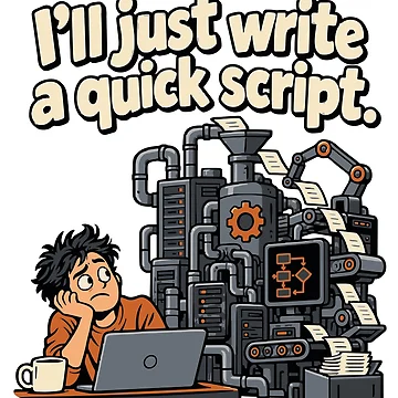 Artwork thumbnail, I'll Just Write a Quick Script Comic by ThreadQuirk
