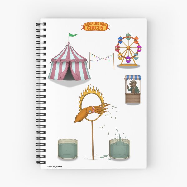 Item preview, Squirty squid: Vintage Circus Animal Parody designed and sold by MissTerryWoman.