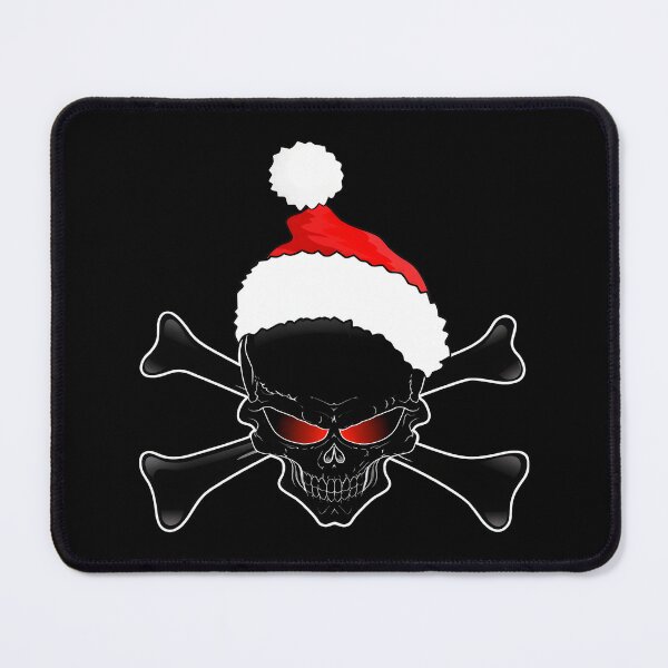 Item preview, Edgy Christmas Skull Santa Hat Crossbones designed and sold by MaileeStudios.