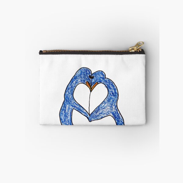 Item preview, Cute Blue Penguins Heart Kiss Couple Art designed and sold by MagicYana.