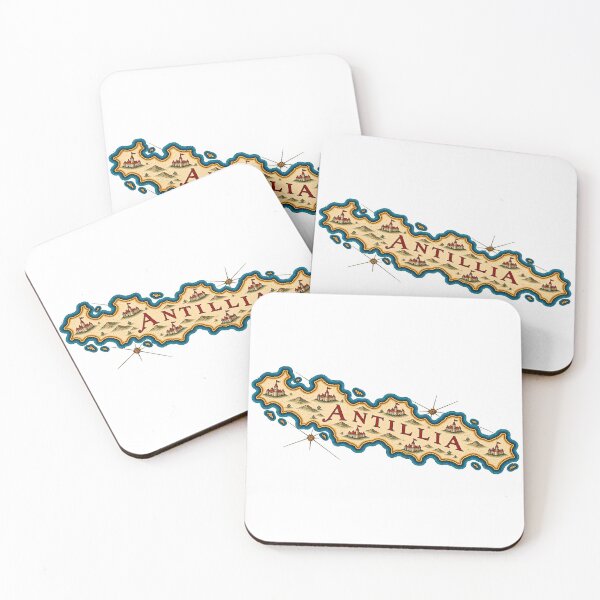 Item preview, Antillia Island of Seven Cities — Legendary Cartography designed and sold by Larkfound Studio.