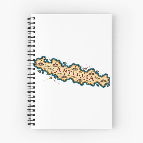 Item preview, Antillia Island of Seven Cities — Legendary Cartography designed and sold by Larkfound Studio.