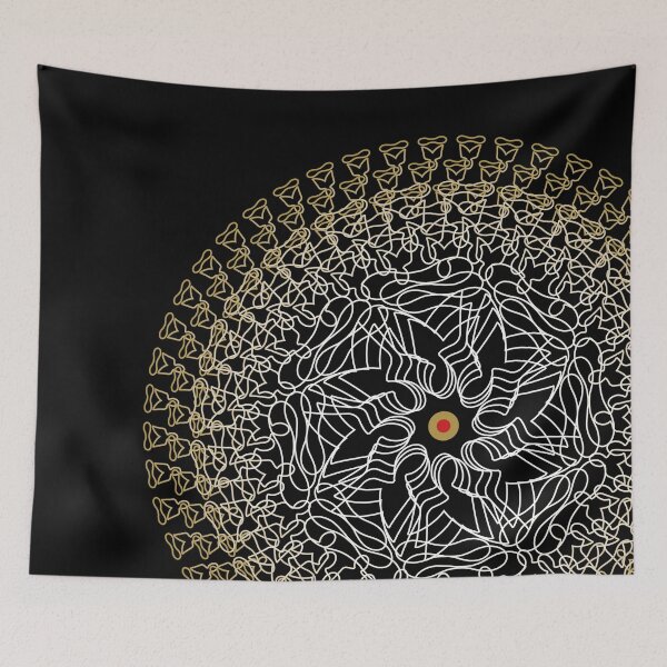 Item preview, Yogis in Harmony – Minimalist Yoga Meditation Mandala designed and sold by strandbar.