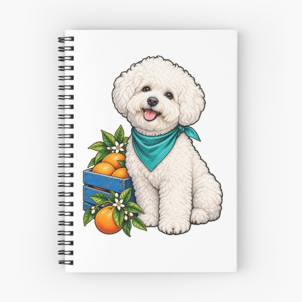 Item preview, Bichon Frise Citrus Market Morning designed and sold by PlanetPiperArt.