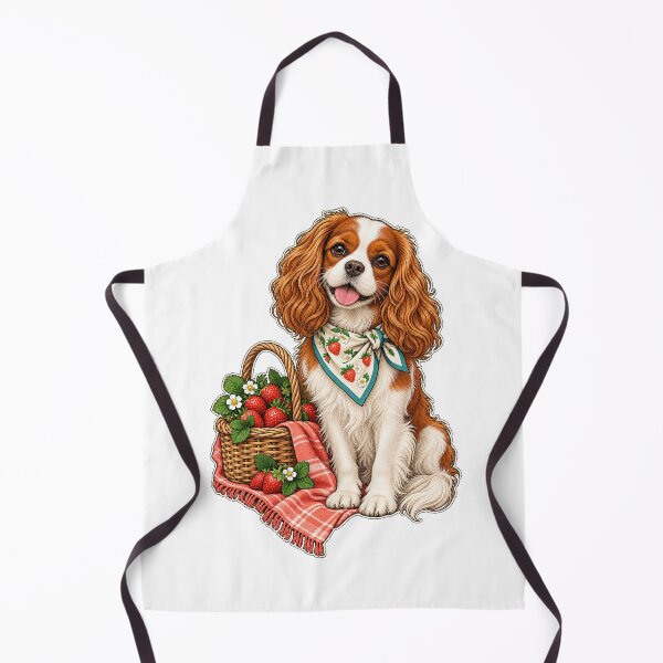Item preview, Cavalier Strawberry Picnic Companion designed and sold by PlanetPiperArt.