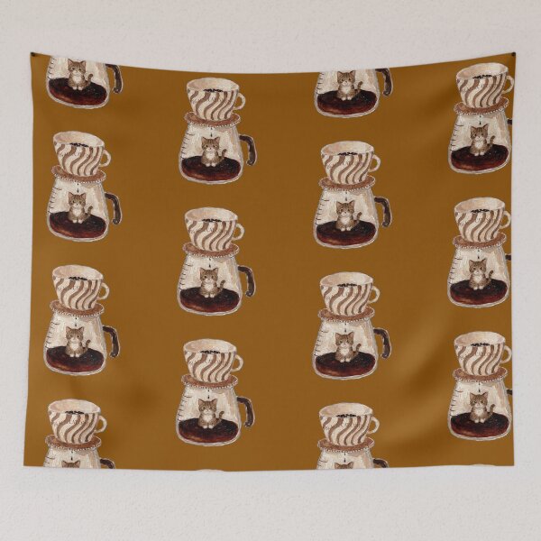 Item preview, Cute Kitten inside Glass Coffee Pot designed and sold by Merli7.