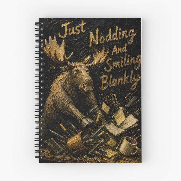 Item preview, Panicked Office Moose Vivid Color Art designed and sold by Vista Atelier.