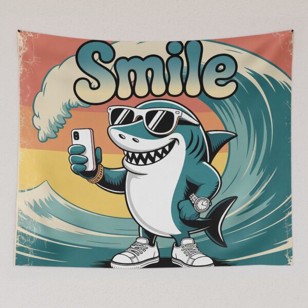 Item preview, Selfie with a wave in the background. designed and sold by elegantpaterns.