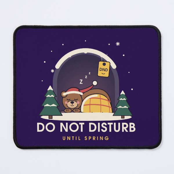 Item preview, Do Not Disturb Until Spring – Cute Hibernating Bear Winter Gift designed and sold by rvgraphics.