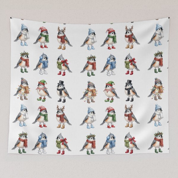 Item preview, Christmas Titmouse designed and sold by Tiffany Roy.