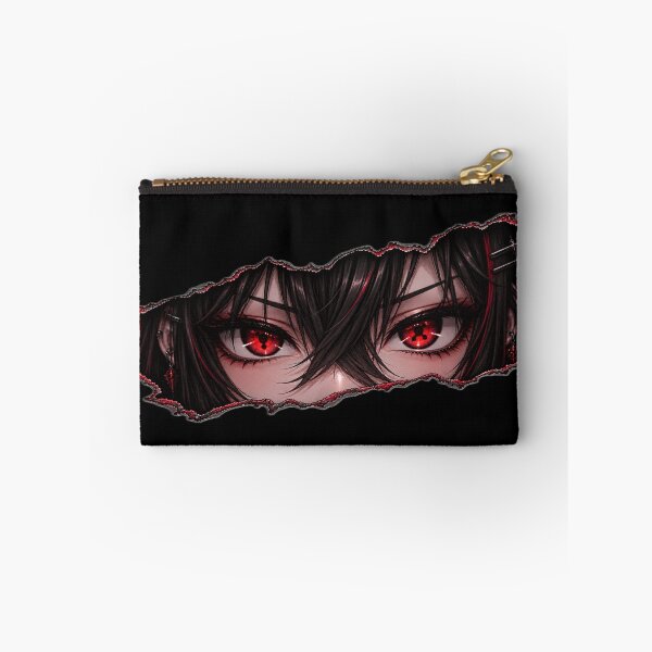 Item preview, Dark Sharingan Anime Girl – Red Eyes Ripped Paper Art designed and sold by AnimDream .