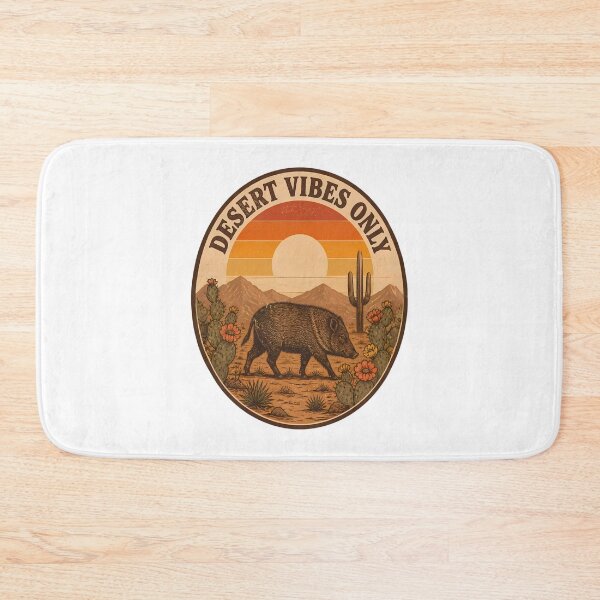 Item preview, Desert Vibes Only – Vintage Javelina, Cactus and Arizona  designed and sold by Art-Arcade6.