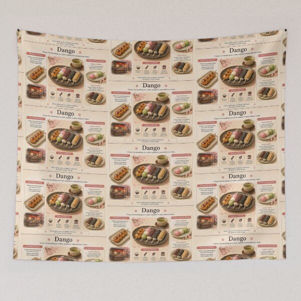 Item preview, Japanese Dango Guide  Traditional Rice Dumplings designed and sold by EchoWave11.