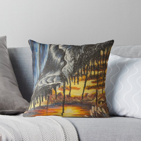 Item preview, Raven on a branch and golden sunset: two sides of a single painting  designed and sold by ArtVladys.