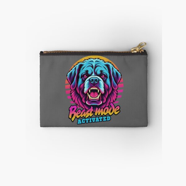 Item preview, Saint Bernard Beast Mode - Neon Cyberpunk Horror designed and sold by PixelsPaws.