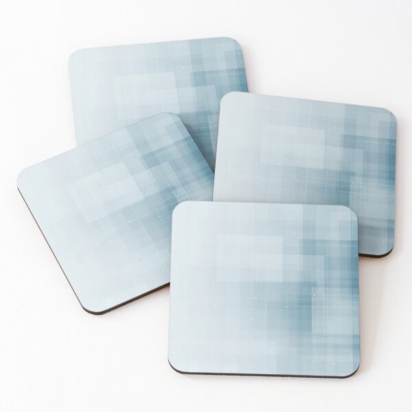 Item preview, Soft Blue Grey Pixel Abstract Minimalist  designed and sold by Mindful Wall Art Studio.