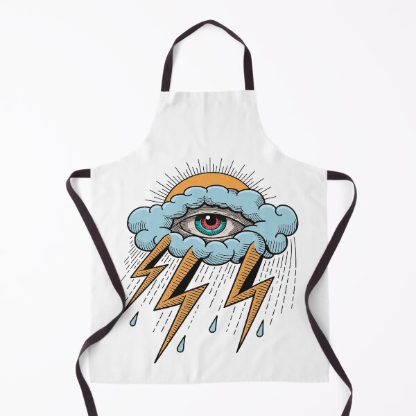 Item preview, All Seeing Eye Thunderstorm Retro Tattoo Style Design designed and sold by TipTop GFX.