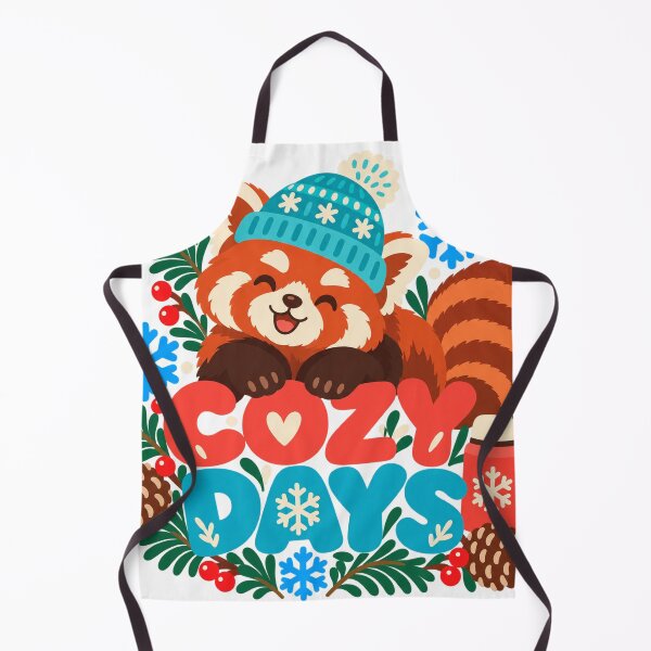 Item preview, Cozy Days Red Panda - Colorful Winter Illustration designed and sold by The198X.