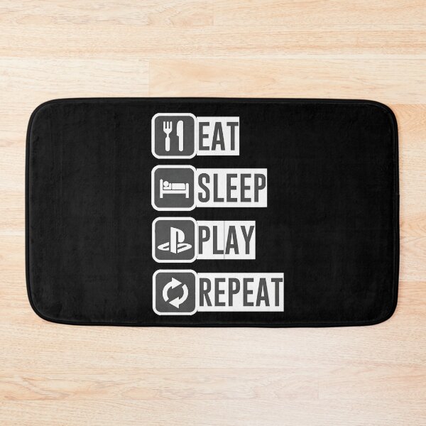Item preview, Eat Sleep Play Repeat designed and sold by Dragstrider.