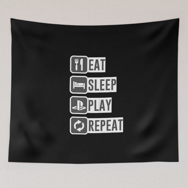 Item preview, Eat Sleep Play Repeat designed and sold by Dragstrider.