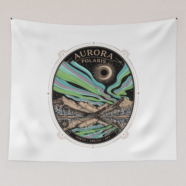Item preview, Aurora Polaris Northern Lights Sky designed and sold by MooonTees.