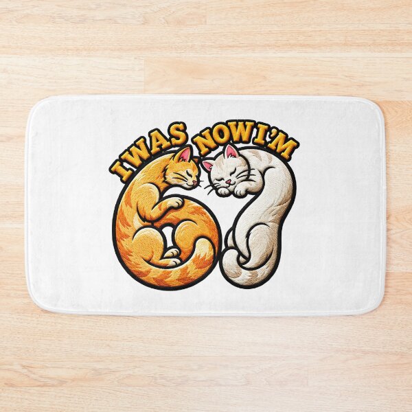Item preview, I Was 6 Now I'm 7 Funny Cat Lover 7th Birthday designed and sold by ArtDesignTp.