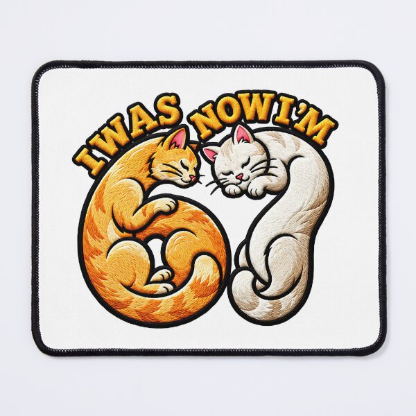 Item preview, I Was 6 Now I'm 7 Funny Cat Lover 7th Birthday designed and sold by ArtDesignTp.