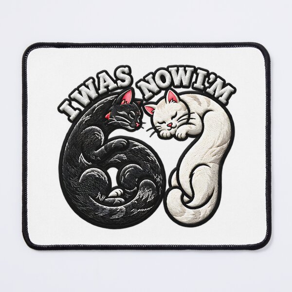 Item preview, I Was 6 Now I'm 7 Funny Cats Seventh Birthday Art designed and sold by ArtDesignTp.