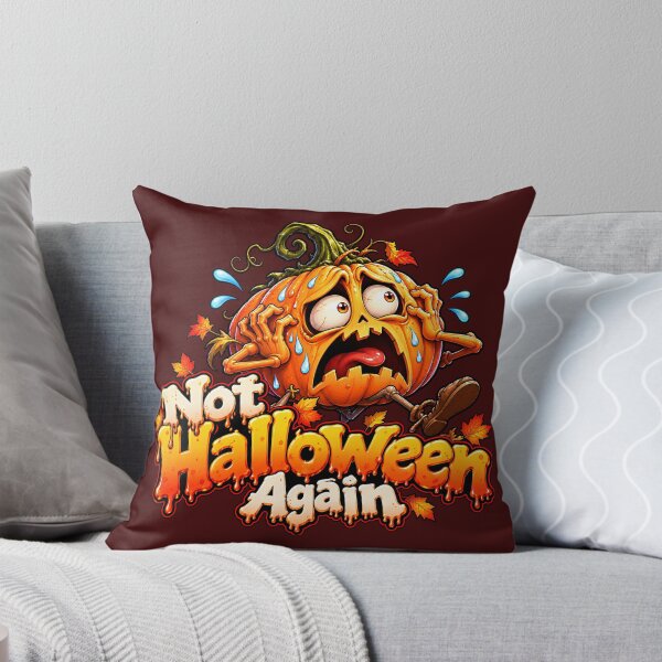 Item preview, Not Halloween Again!. Terrified Pumpkin Humor designed and sold by Epic Serenity.