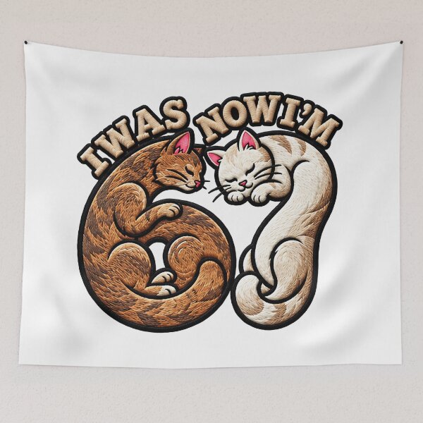 Item preview, I Was 6 Now I'm 7 Funny Kittens 7 Years Old Birthday designed and sold by ArtDesignTp.