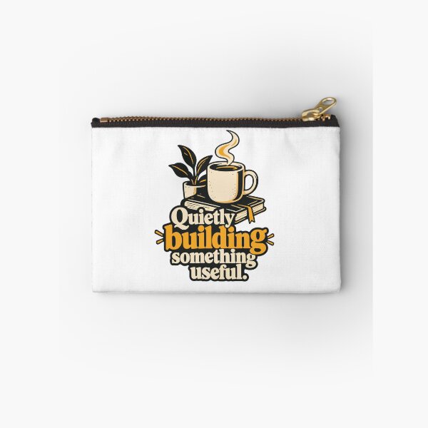 Item preview, Quietly Building Something Useful Typography designed and sold by ThreadQuirk.