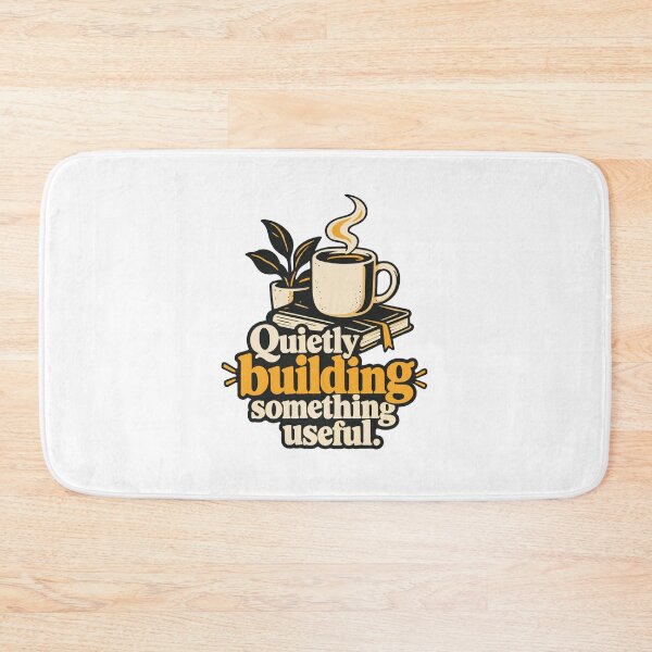Item preview, Quietly Building Something Useful Typography designed and sold by ThreadQuirk.