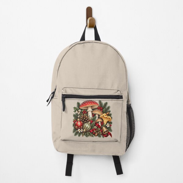 Item preview, Woodland Christmas Mushrooms - Vintage Art designed and sold by NViora.