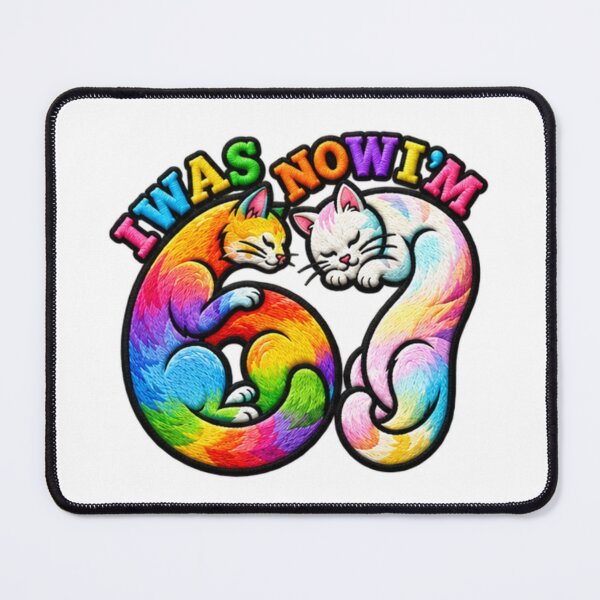 Item preview, I Was 6 Now I'm 7 Funny Cats 7th Birthday designed and sold by ArtDesignTp.