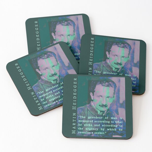 Item preview, Martin Heidegger quote: The grandeur of man is measured according to what he seeks and according to the urgency by which he remains a seeker. designed and sold by artbleed.