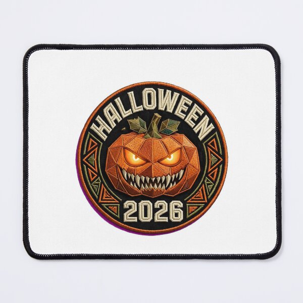 Item preview,  Scary Halloween 2026 Pumpkin Badge - Glowing Eyes Teeth designed and sold by Csaba1983.