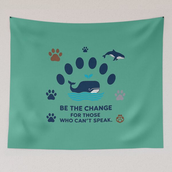 Item preview, Be the Change – Speak for the Voiceless (Animal Advocacy Design) designed and sold by Chroma Dreams .