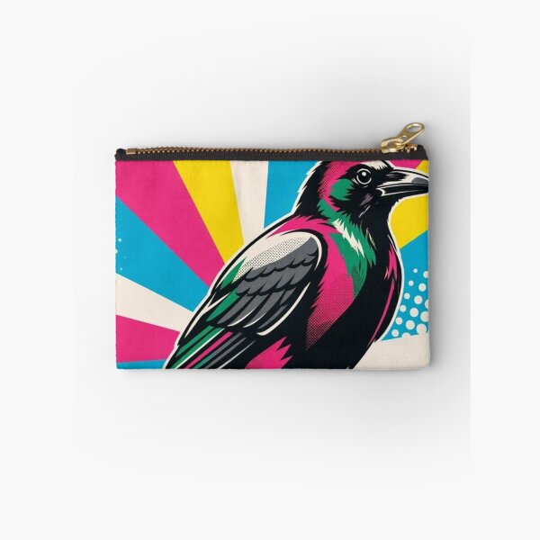 Item preview, Colorful Crow Pop Art Retro Sunburst Raven Illustration designed and sold by Dogandesighn.