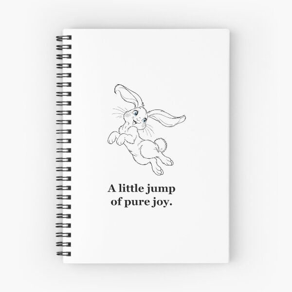 Item preview, Binky Bunny — Joyful Rabbit Jump Sketch designed and sold by Soft Paws Sketches.