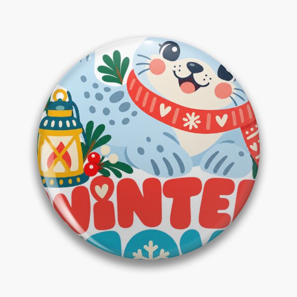 Item preview, Winter Joy Seal - Cute Seasonal Illustration designed and sold by The198X.