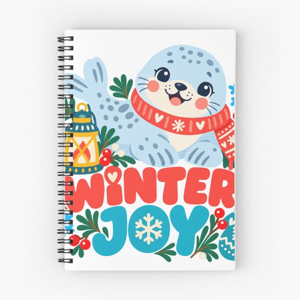 Item preview, Winter Joy Seal - Cute Seasonal Illustration designed and sold by The198X.