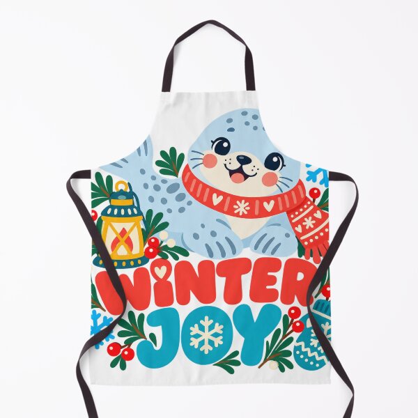 Item preview, Winter Joy Seal - Cute Seasonal Illustration designed and sold by The198X.