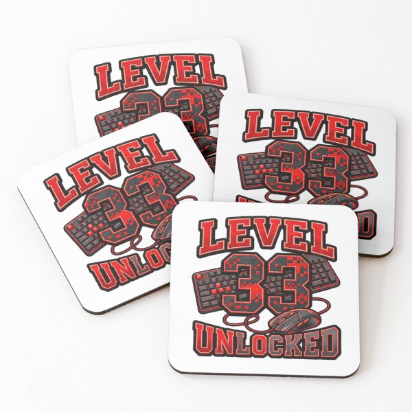 Item preview, Level 33 Unlocked Video Gaming 33 Years Old Birthday designed and sold by ArtDesignTp.